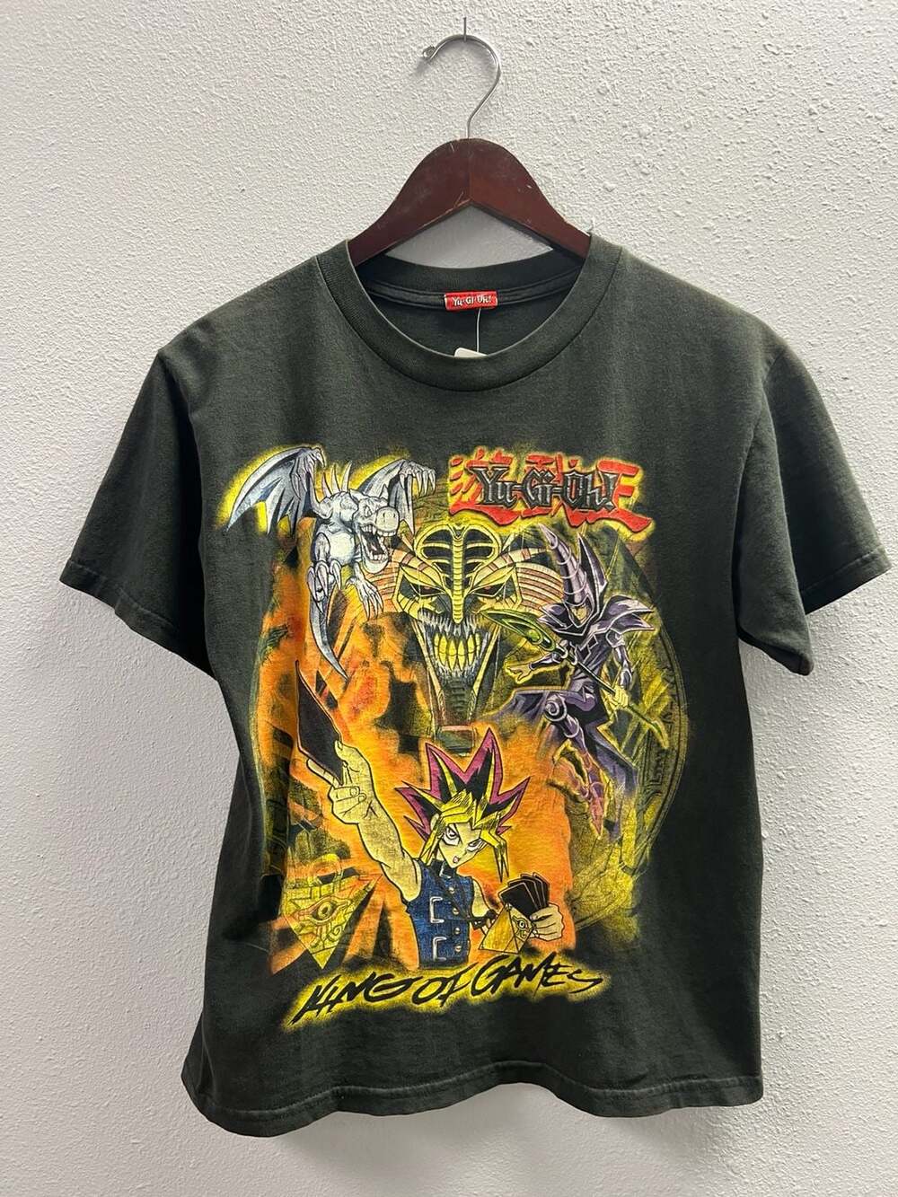 Vintage Yu-Gi-Oh! King of Games Graphic T-Shirt Black size small 0062
